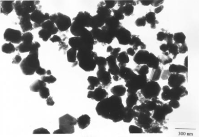 TEM image of copper nanoparticles