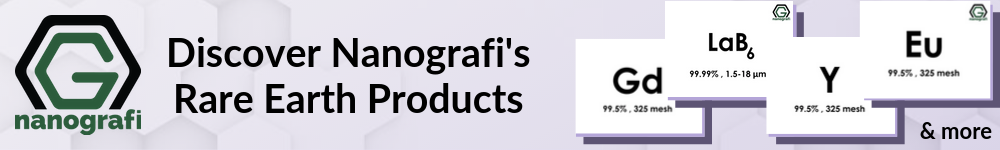 Nanografi's Rare Earth Products