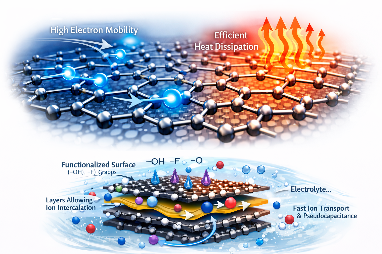 Graphene vs mxene