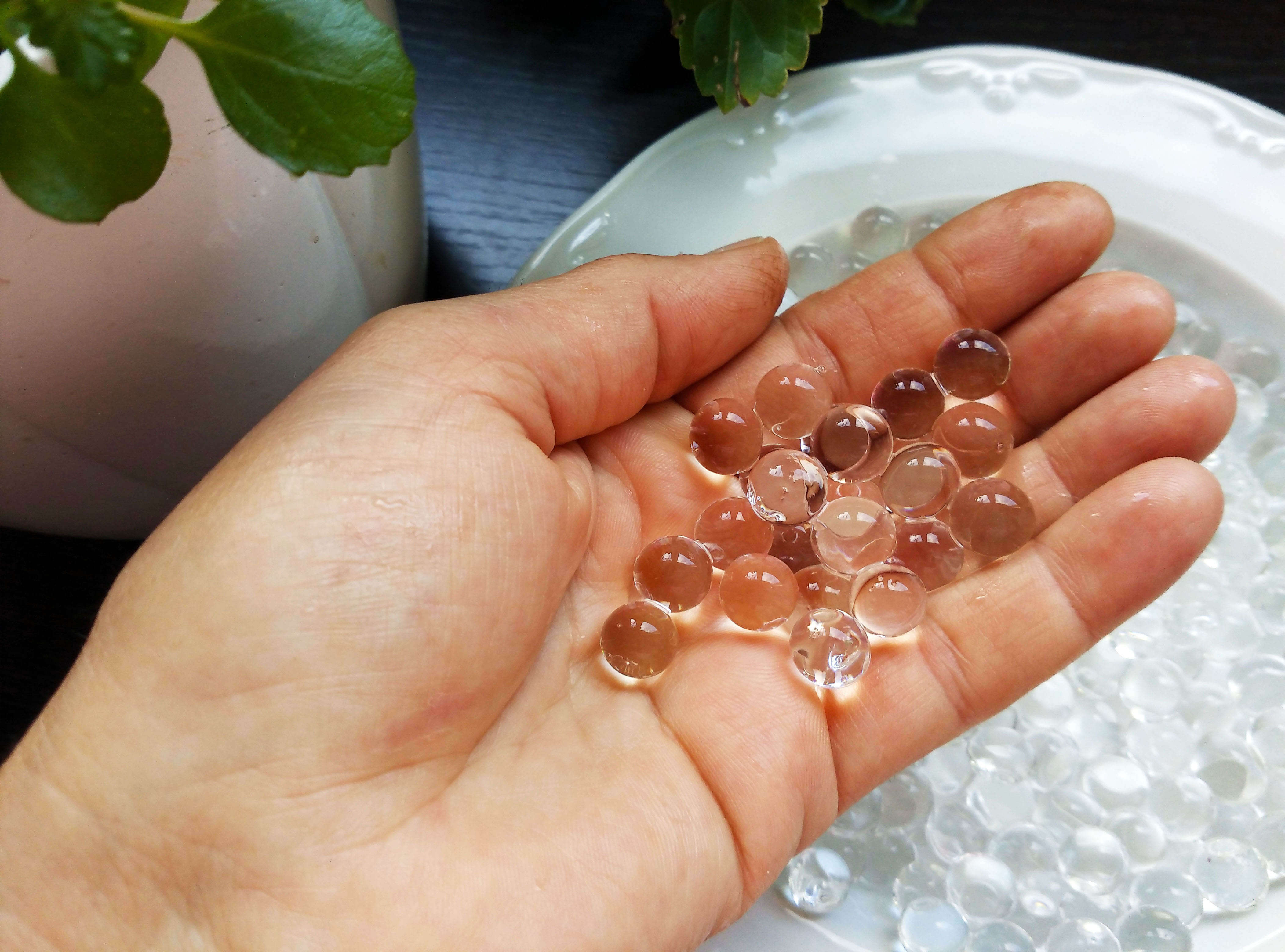 Hydrogel Balls in Hand