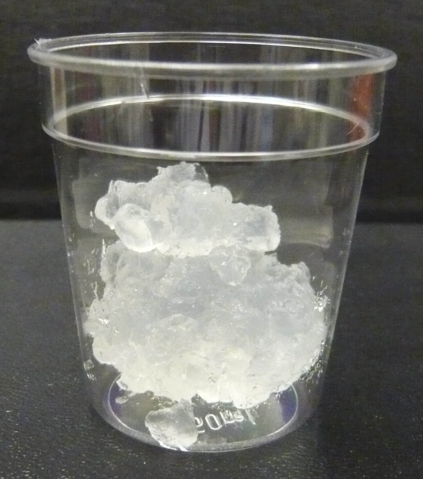 Nanocellulose in a plastic cup